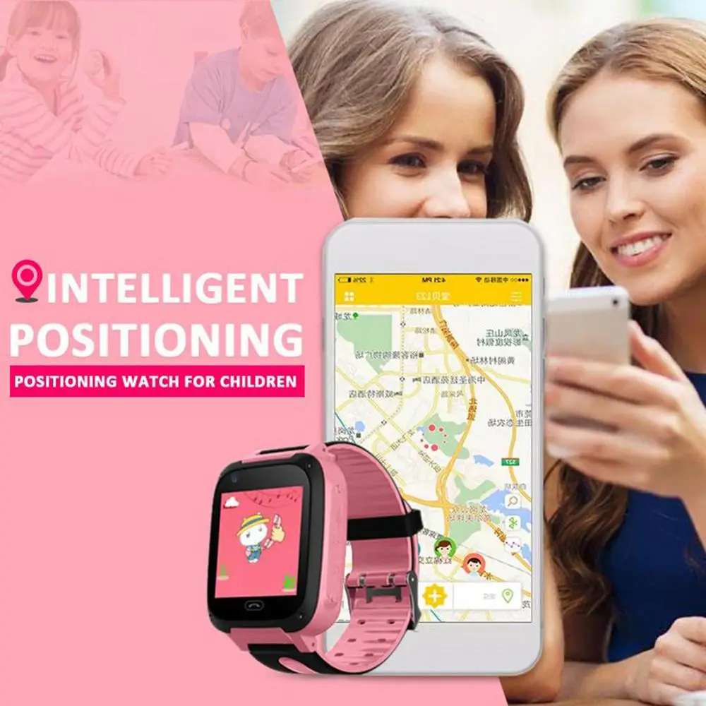 V6 детские gps часы Детские умные часы с sim-картой умные часы LBS трекер камера Bluetooth Анти Потеря монитор SOS Вызов
