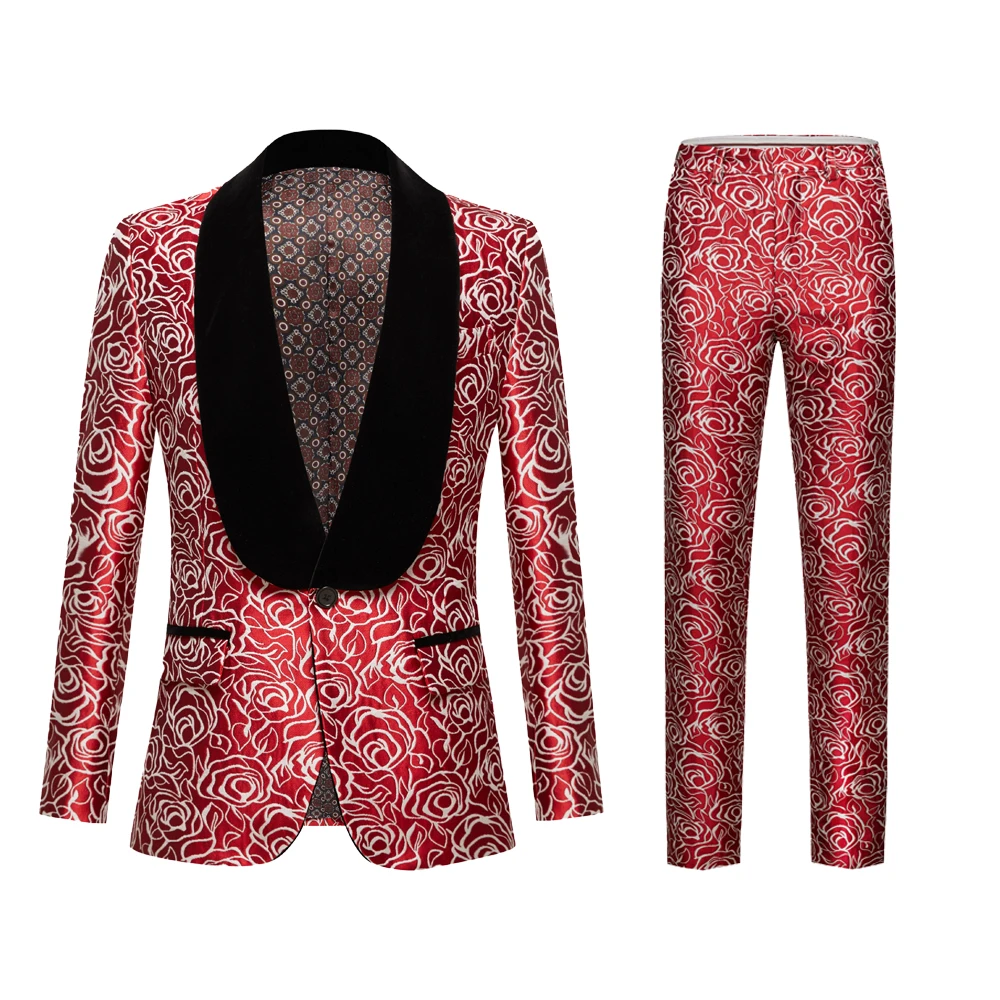 Мужской классический смокинг для жениха приталенный розовый мужчин деловая