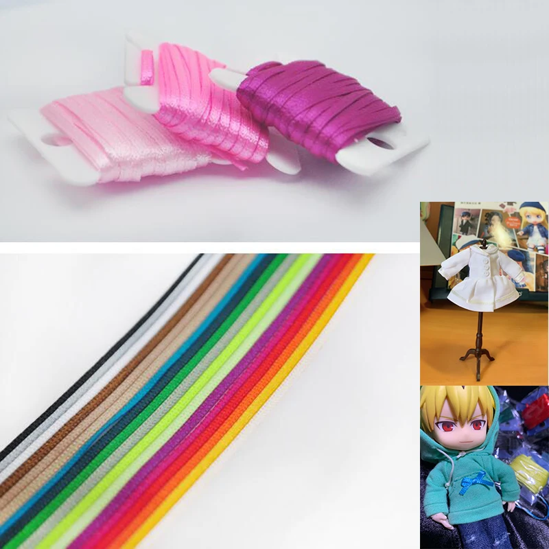 Супер узкий кукольный головной убор DIY шириной 2-3 мм одежда шляпа платье Полоска