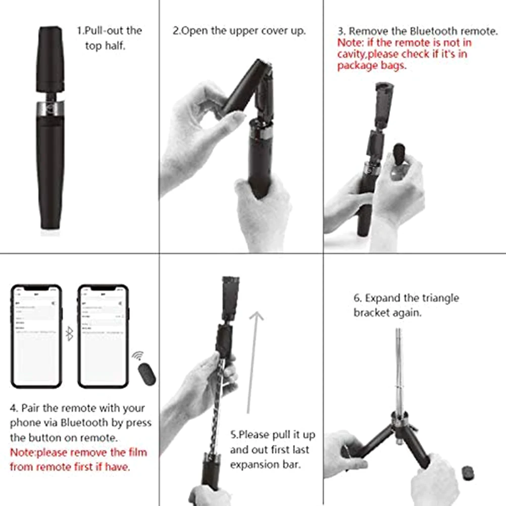 

3 in 1 Wireless Selfie Stick Tripod Stand with Bluetooth Remote Extendable Monopod for IPhone Android For Samsung Xiaomi Huawei