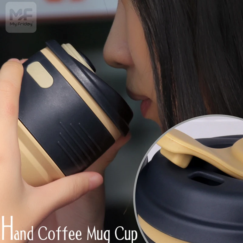 Портативная Складная Силиконовая кофейная чашка для путешествий офиса кемпинга