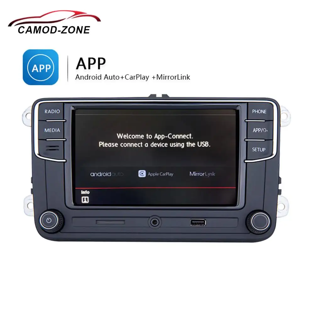 Android Auto Carplay RCD330 Plus RCD330G RCD340G RCD 330 For 6RF 035 187F VW Tiguan Golf 5 6 MK5 MK6 Passat Polo | Автомобили и