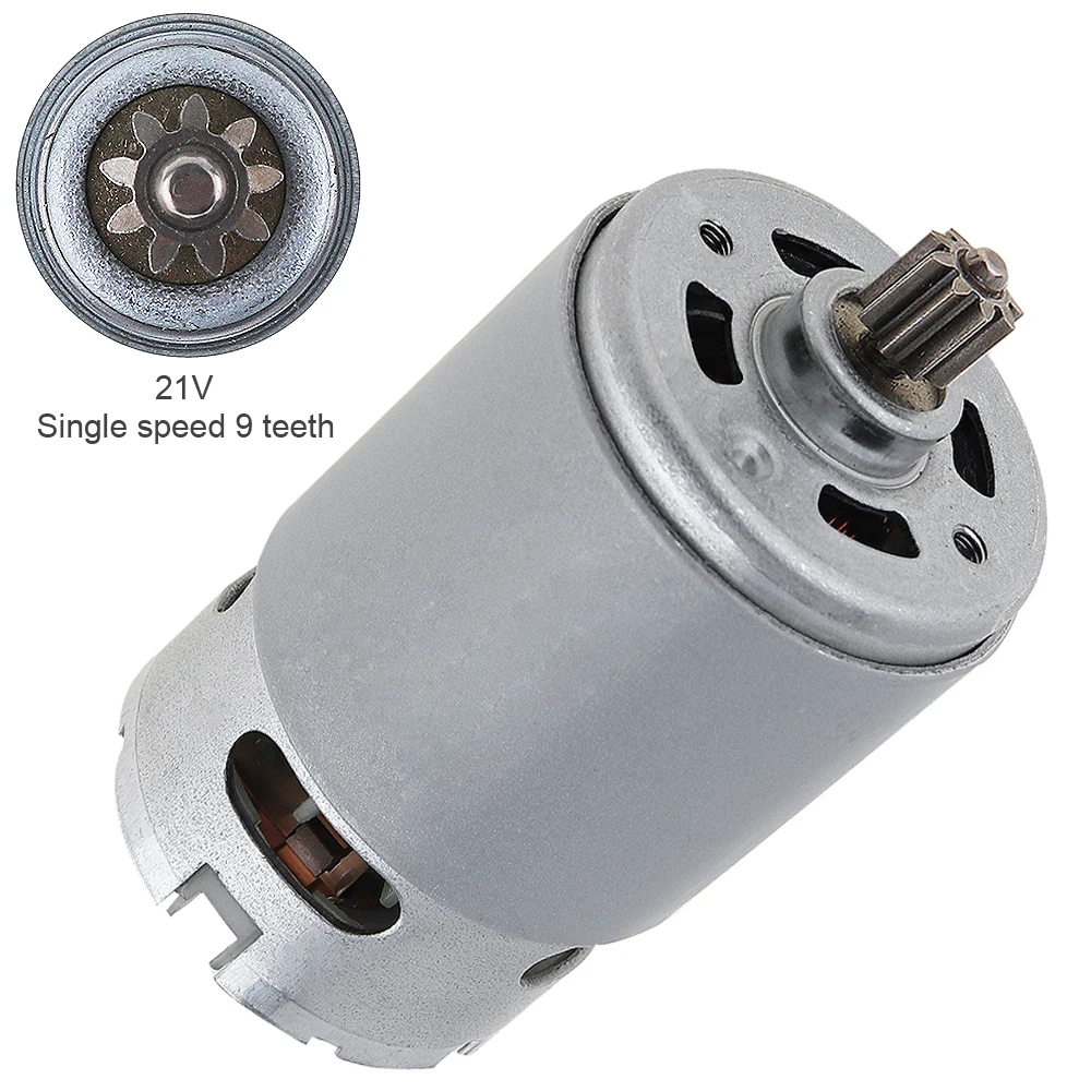 

RS550 21V 19500 RPM DC Motor with Single Speed 9 Teeth and High Torque Gear Box for Electric Drill / Screwdriver Supplies