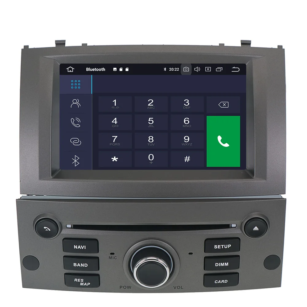 Android 10 0 автомобильный DVD-плеер с радио стерео GPS для Peugeot 407 2004 2005 2006 2007 -2010 навигация