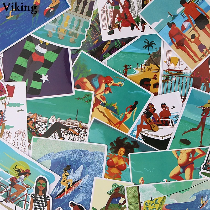 

27 Pcs/set Hawaii Style Stickers Summer Stickers Stickers For Suitcase Luggage Car Waterproof Stickers Skateboard Sticker G0202
