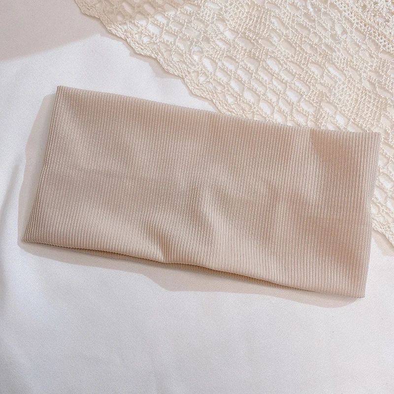 

1PC Stretch Knitted Cotton Headband Women Fashion Casual Elastic Hair Bands Sports Solid Color Soft Simple Hair Accessories