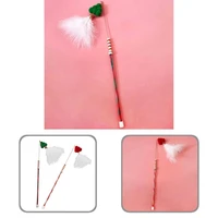enjoyable cats wand toy delicate durable kitten feather teaser wand pet toy cats teaser