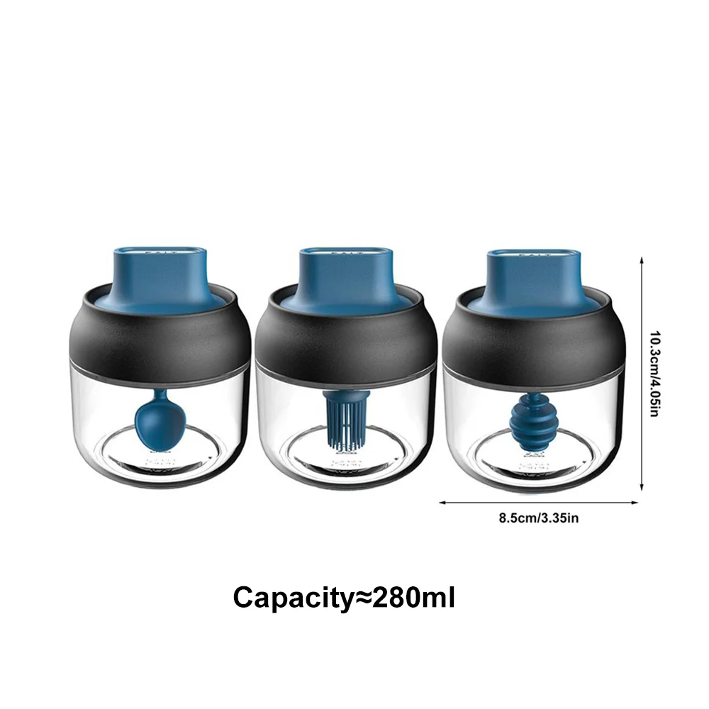 

Kitchen Glass Spice Jars with Lid Salt and Pepper Shakers Set Seasoning Organizer Herbs Soy Sauce Oil Bottle with Label Paper