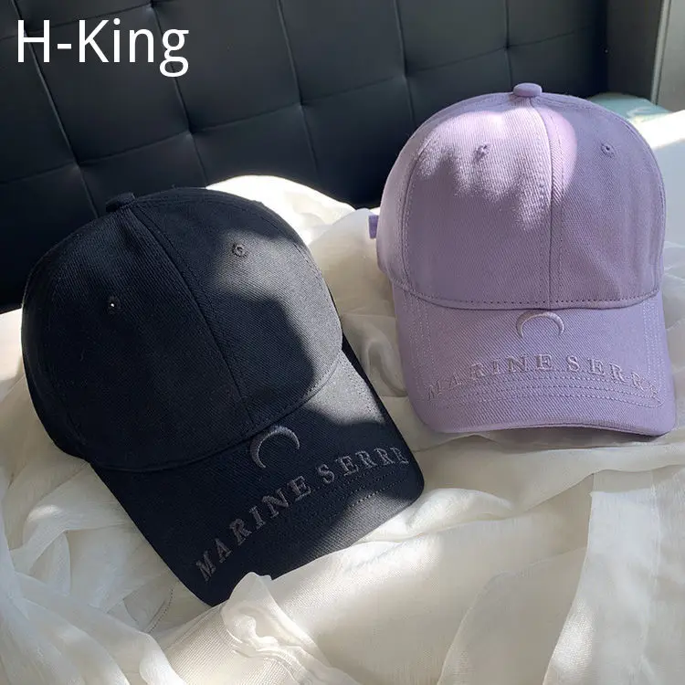 

H-King Kpop Кепка с вышивкой в стиле колледжа для отдыха на открытом воздухе женская бейсболка с широкими полями в стиле унисекс Удобная Кепка дл...
