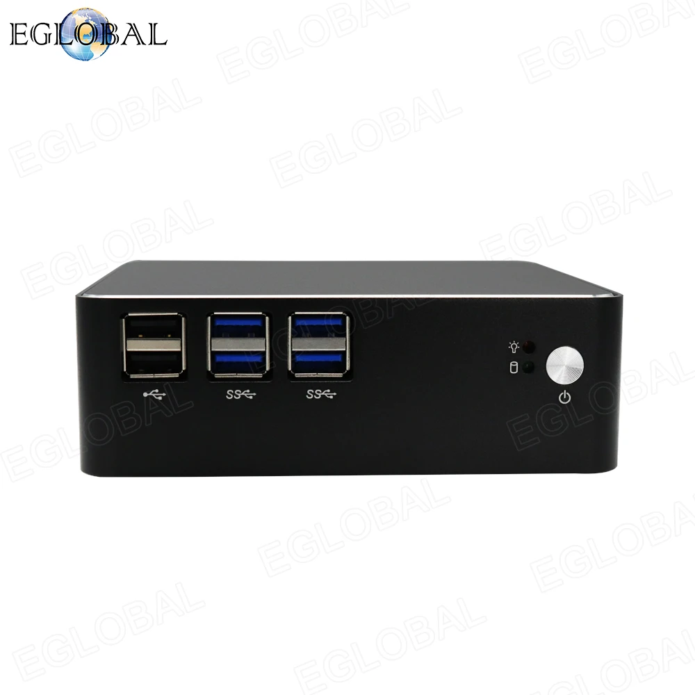 Карманный ПК Intel Core i3 7100U i5 7200U DDR3L/DDR4 вентилятор мини Windows 10 Pro Linux 4K VGA HDMI Kensington Lock