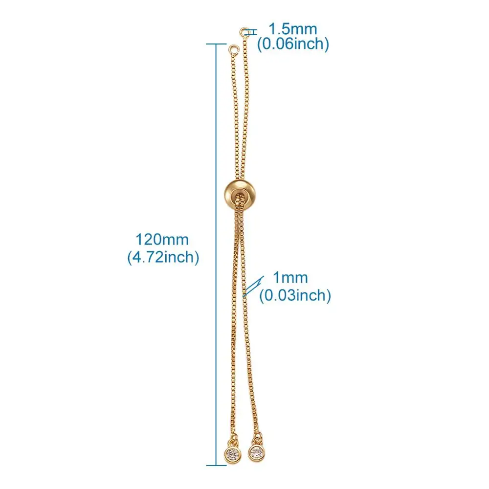 20pc Rack Plating Environmental Brass Chain Bracelet Makings Cadmium Free &amp Lead For Bracelets DIY Making | Украшения и