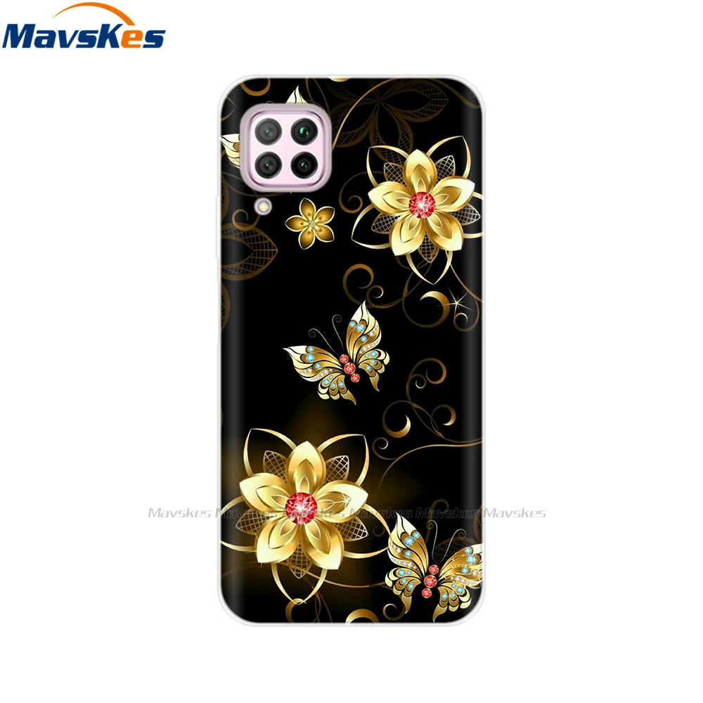 Чехол для Huawei P40 lite силиконовый мягкий чехол из ТПУ E P40lite Y7p Nova 7i 6 SE чехлы телефонов