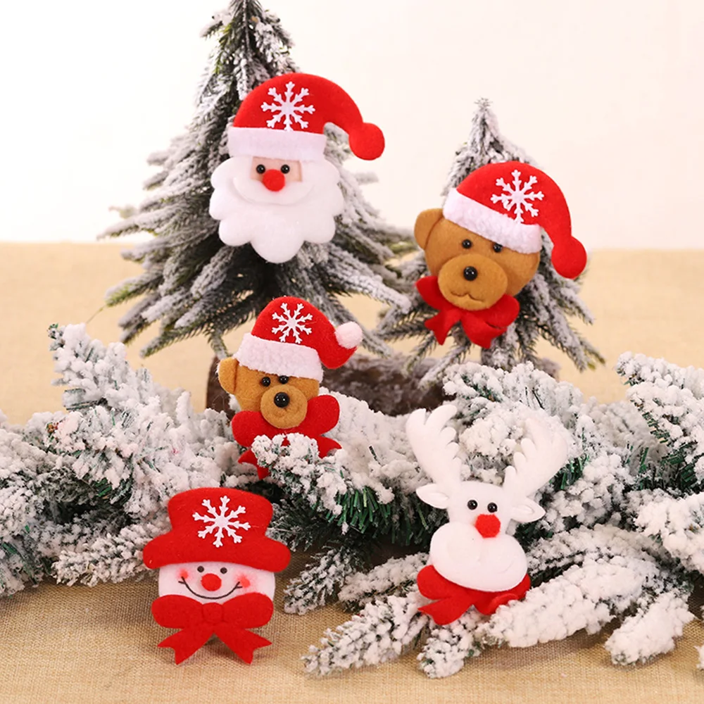 1 шт. Рождественская тканевая кукла кулон Санта Снеговик Олень Медведь елка Widget