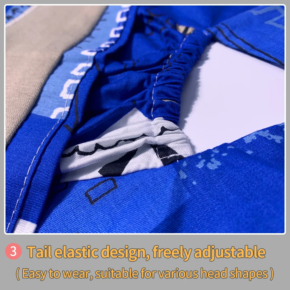 Шапочка унисекс хирургическая хлопковая регулируемая с принтом |