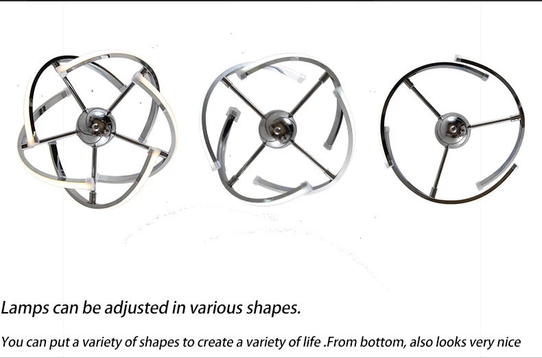 

Plated Chrome LED Ball Pendant Light 40W Modern Alluminum Chandelier kitchen Lamp 85-265V Dining Room Hanging Lighting APP Dimer