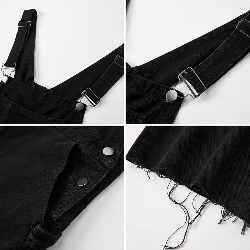 

Jumpsuits Women Denim Oversize S-5XL Adjusted Strap Solid Harajuku Vintage Mopping Autumn Fur-line Female Jumpsuit Trouser Loose