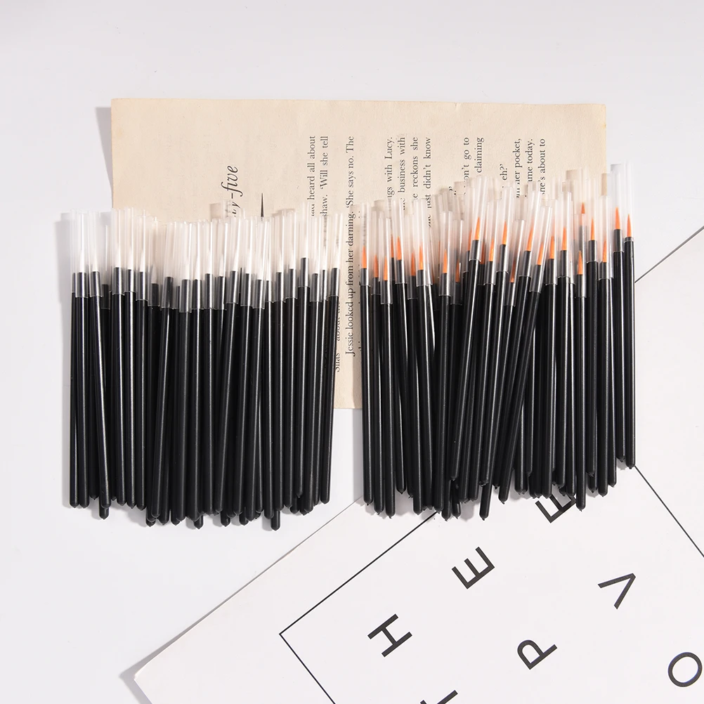 

50Pcs Women Cosmetic Tool Disposable Eyeliner Liquid Wand Applicator Beauty Brushes