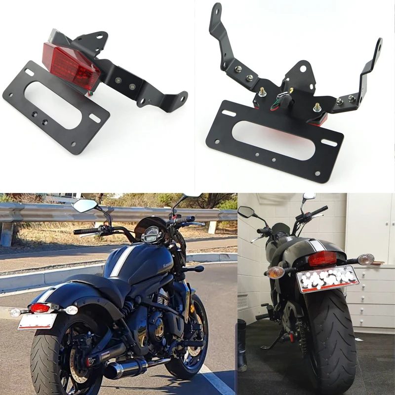 

Подходящий для Kawasaki Vulcan s 2015-2020 Vulcan cafe 2018 2019 2020 комплект для устранения дефектов заднего хвоста комплект для устранения номерного знака держ...