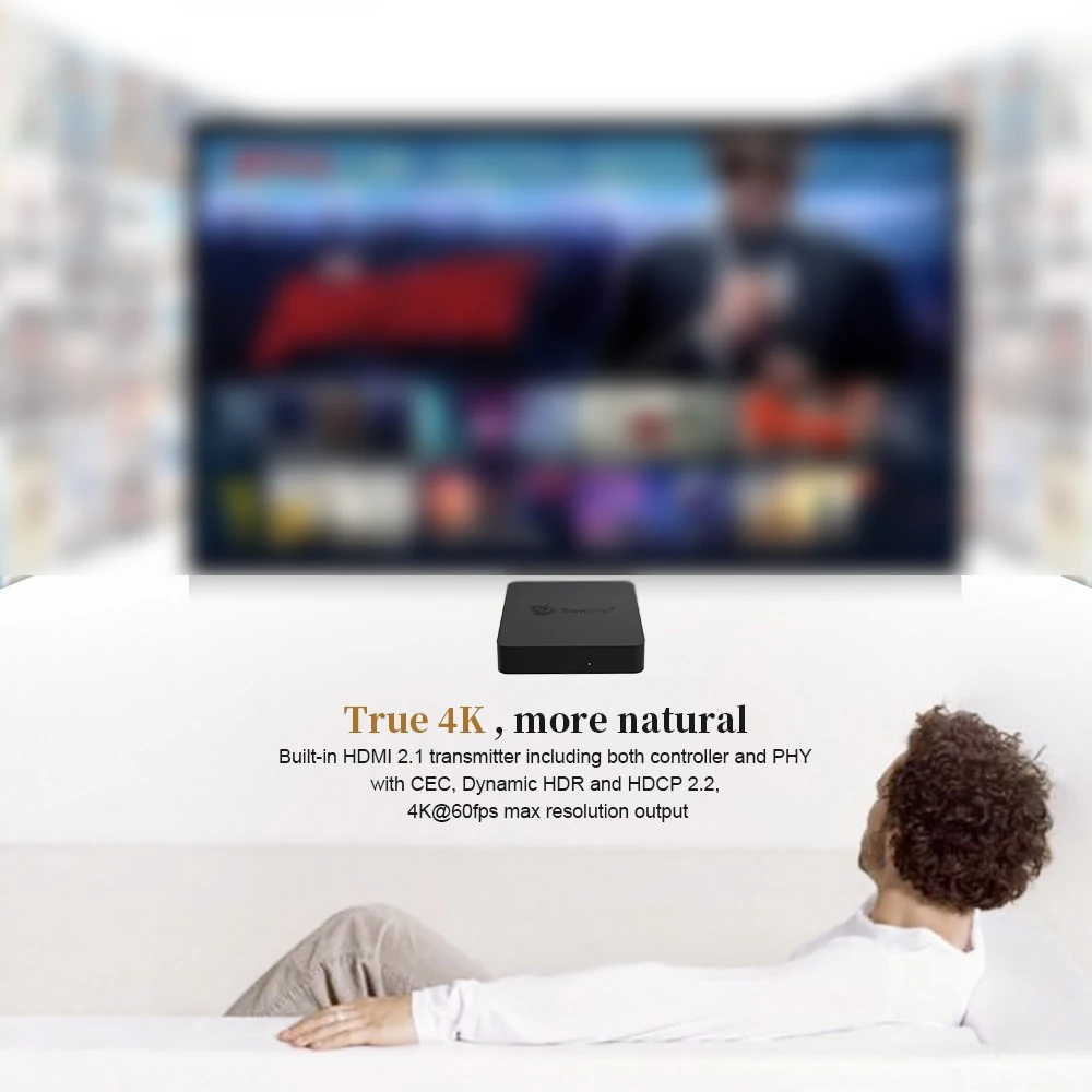 ТВ-приставка Beelink GT mini Amlogic S905X2 Android 8,1 4G DDR4 32G BT 2,4G 5G 4K HD Двухдиапазонная WiFi HDMI телеприставка Голосовое управление