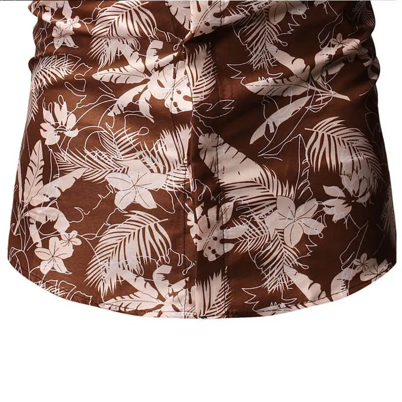 

Shirts Men Tide New Summer Style Print Beach Hawaiian Shirt Men Casual Short Sleeve Hawaii Shirt Chemise Homme EUR Size 3XL