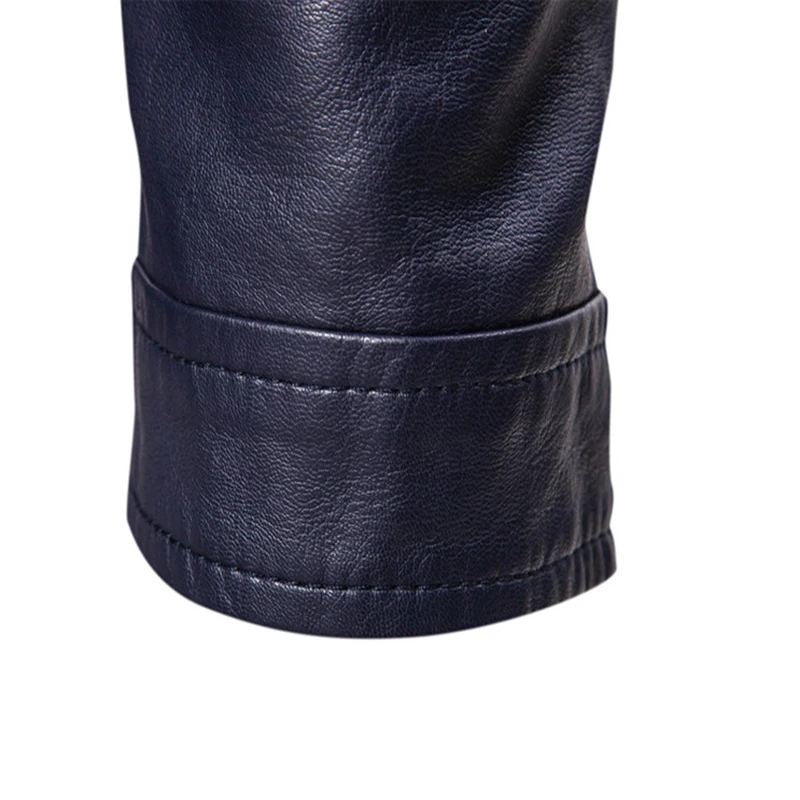 

New Brand Motorcycle Jacket Men Slim Fit Black Biker Leather Jackets Coats British Style PU Leather Jacket Men Autumn Clothing