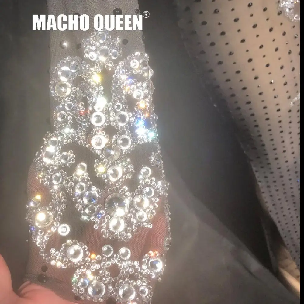 Женское Прозрачное платье в пол Drag Queen черное Сетчатое для выпускного вечера празднования дня