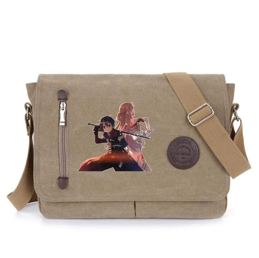 

anime Sword Art Online shoulder bag student bookbag Messenger Bags Teens Crossbodybag Women Travel Shoulder Bags