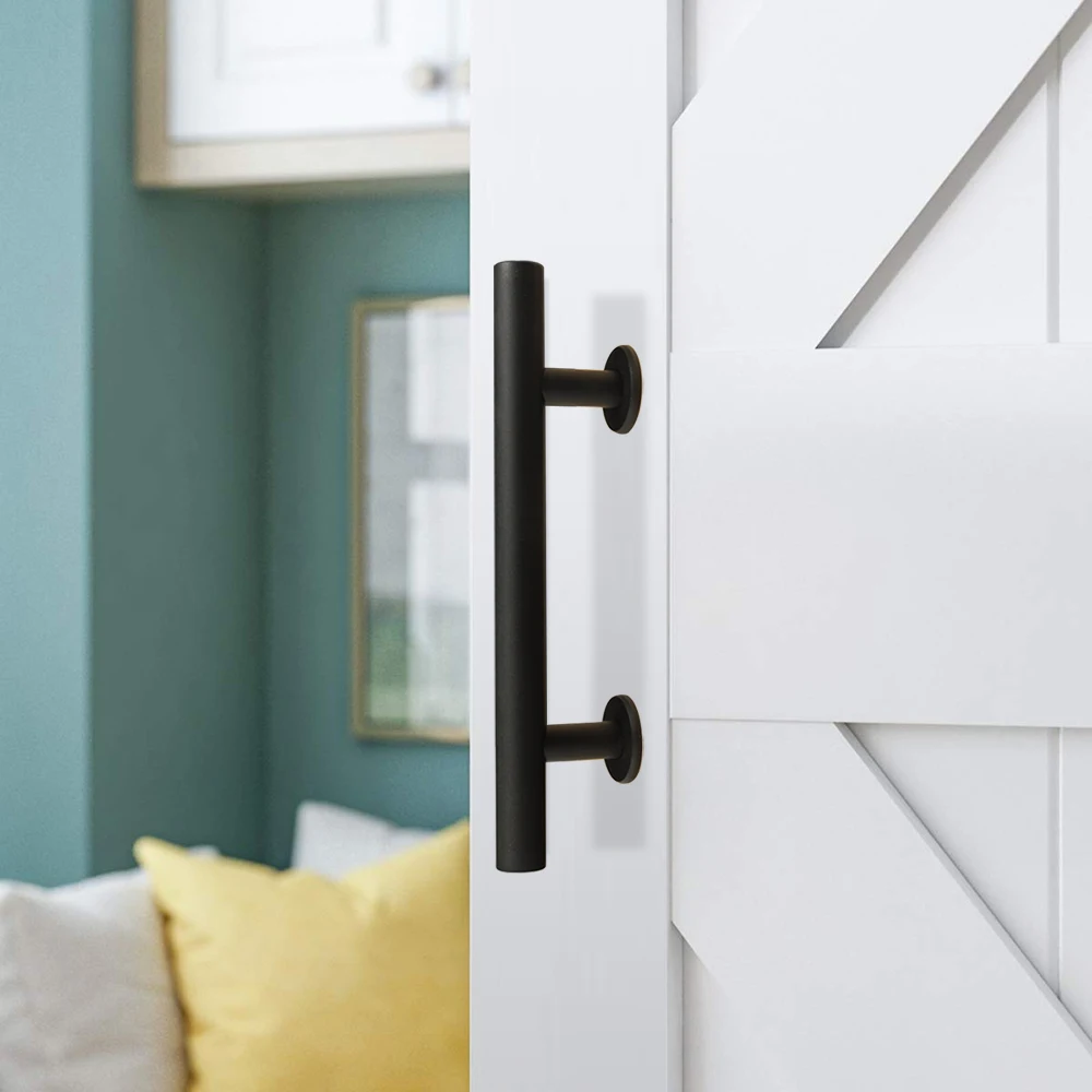 LWZH набор ручек для раздвижных деревянных дверей черные раздвижные ворота шкафа