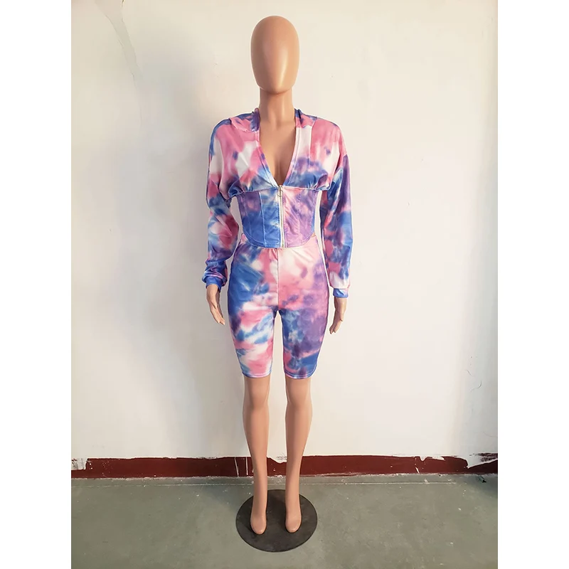 Женский спортивный костюм с капюшоном повседневный комплект из двух предметов