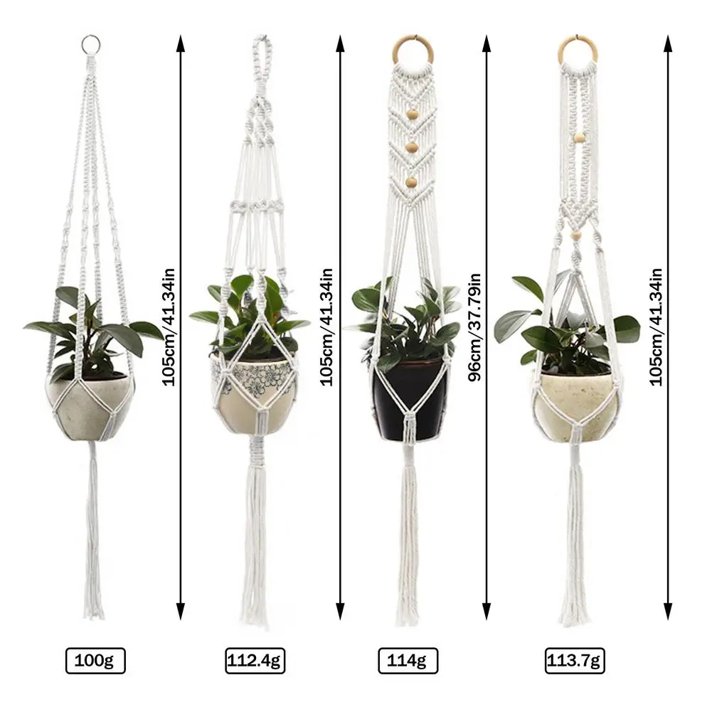 

Hot sales 100% handmade macrame plant hanger flower /pot hanger for wall decoration countyard garden