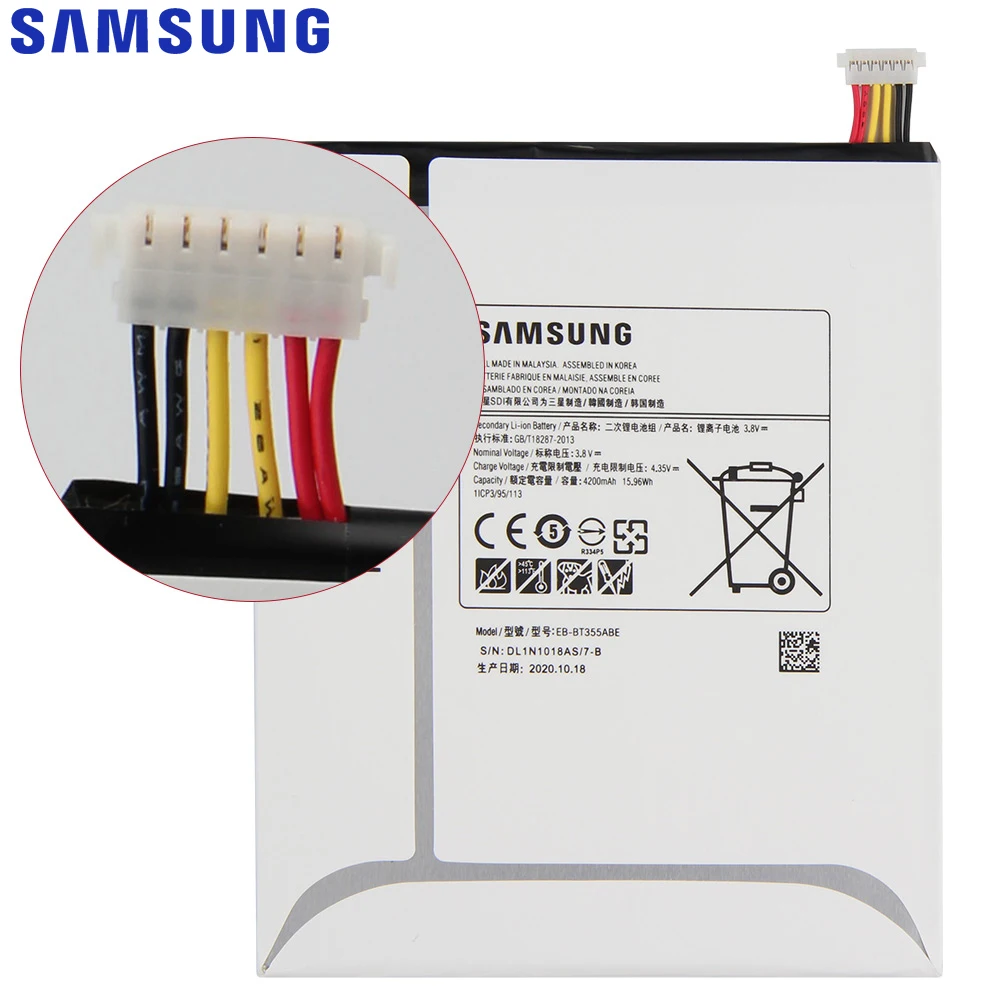 SAMSUNG оригинальный аккумулятор EB BT355ABE BT355ABA для Samsung GALAXY TabA 8 0 Tab5 SM T355 T350 P350 P355C