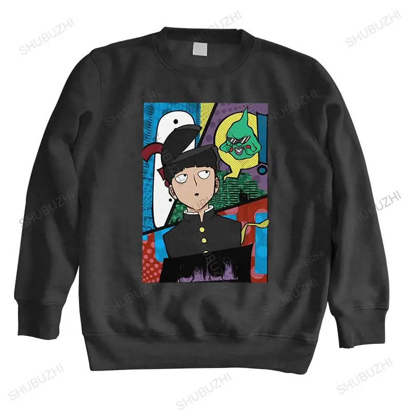 

Shigeo Kageyama hoodie for Men Cotton Fashion Mob Psycho 100 sweatshirt long sleeved Japanese Manga Pop sweatshirts Tops
