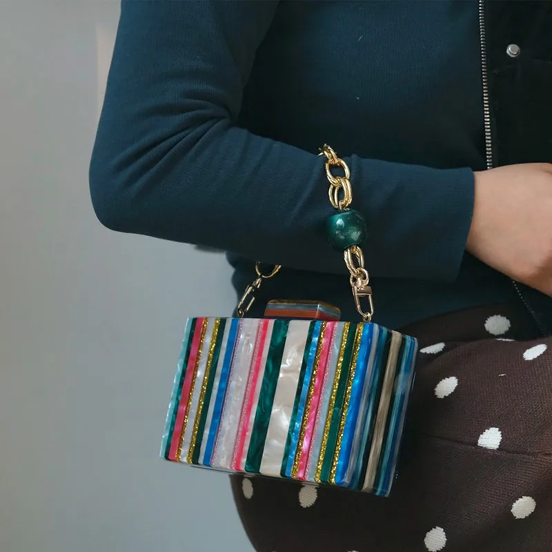 Bolsa Color Marble Pearls