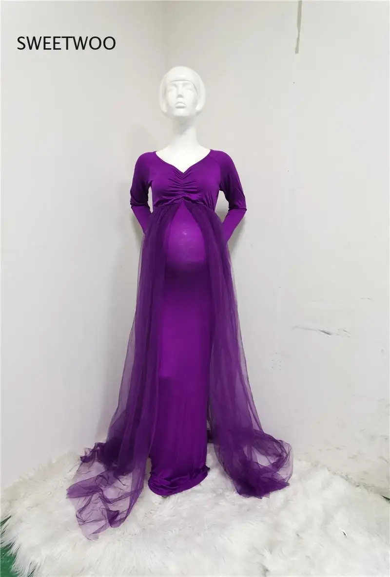 Длинный реквизит для фотосъемки беременных платье платья Кружевное макси |