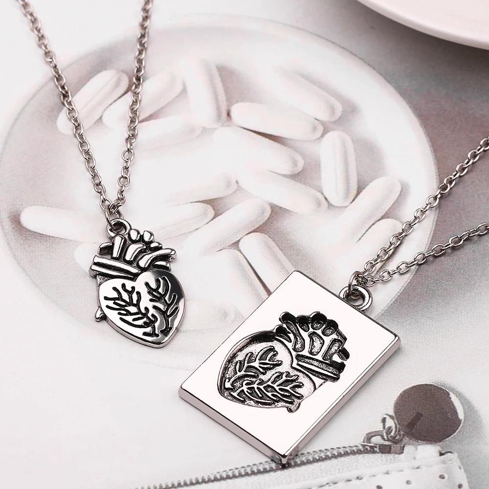 1 пара кулонов в виде сердца человека ожерелье для влюбленных винтажное