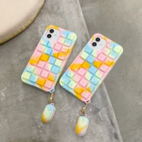 macaron color pop bubble reliver stress fidget toy phone case for iphone 13 12 pro max 7 8 plus x xs xr 11 se soft silicon cover