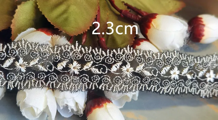 Оптовая продажа черно-белое эластичное тянущееся кружево отделка сделай сам