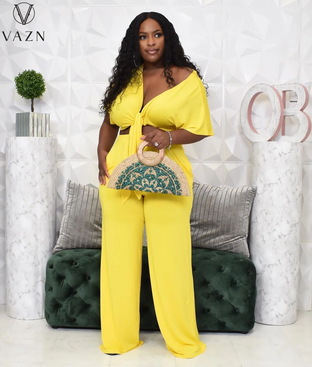 Популярные праздничные желтые шифоновые милые завязки VAZN 2021 с коротким рукавом и