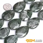 Натуральные зеленые Африканские ягодицы, овальные аксессуары, бисер для изготовления ювелирных изделий, нитка 15 дюймов, рукоделие ювелирные бусины для браслета, женские подарки