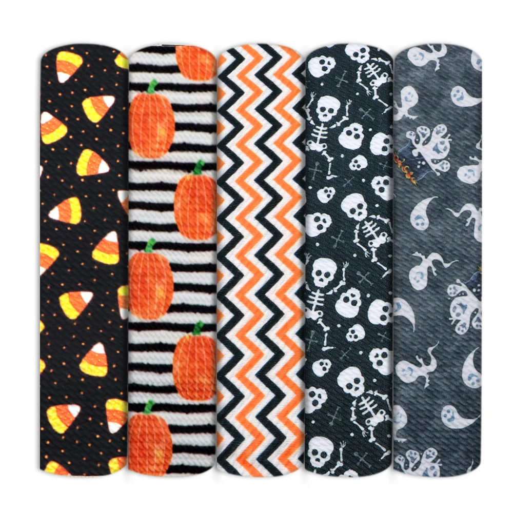 Хэллоуин Череп Призрак пуля текстурированная хлопчатобумажная ткань Ливерпуль