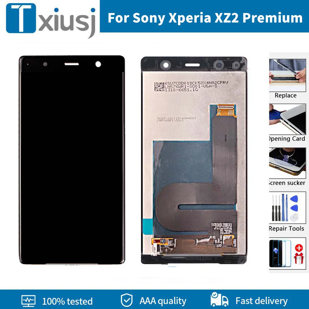 

Оригинальный ЖК-дисплей для Sony Xperia XZ2 Premium Dual H8166, ЖК-дисплей, сенсорный экран, дигитайзер XZ2 для Sony XZ2P, ЖК-экран