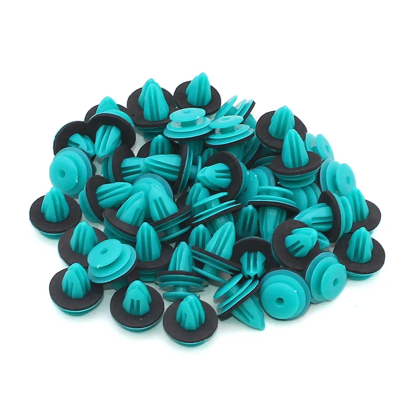 25 шт. 90467 10188 зеленые пластиковые заклепки автомобильная Дверная панель зажим