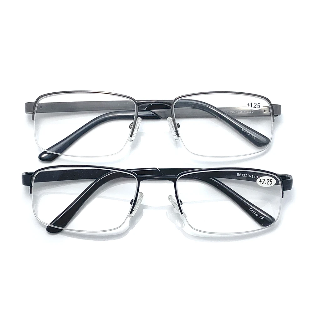Мужские ретро очки для чтения TR90 оправа очков из нержавеющей стали модные