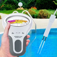 2 in 1 ph chlorine meter tester pc 101 ph tester chlorine water quality testing device cl2 measuring for pool aquarium