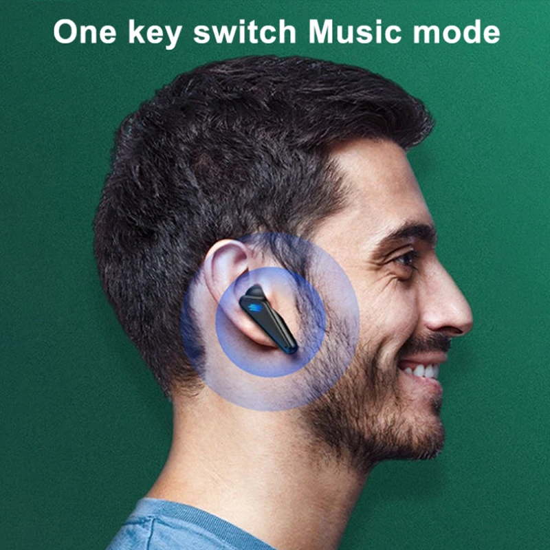 

TWS Bluetooth Earphone Gaming Headsets Low Latency With Microphone Bass Audio Sound Positioning Wireless Headphones