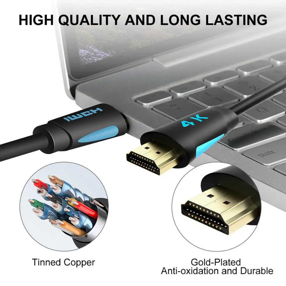 HDMI кабель 3M HDMI 2,0 4 k@ 60Hz видео кабели высокая скорость для Xbox360 lcd PS3 PS4 проектор компьютера USB2.0
