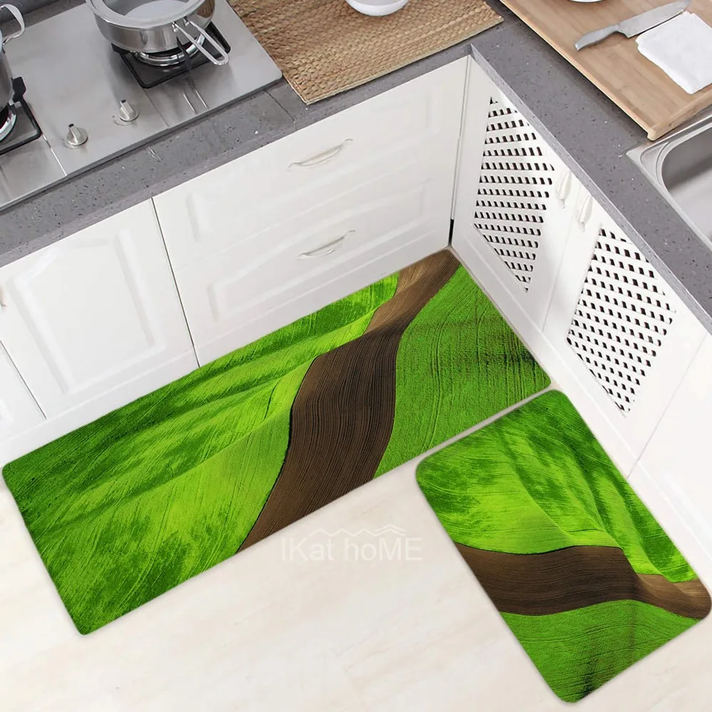 

Chic Highway Landscape 3D Kitchen Carpet Bedroom Doormat Entrance Home Decor Hallway Floor Mat Bathroom Long Rug Tapis Cuisine