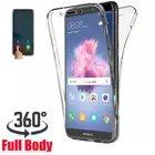 Двойной силиконовый чехол для huawei p8 p9 p10 p20 p30 Y5 Y6 Y7 Y9 Prime pro lite mini 2019 mate honor 8 8A 8S 10 10i 20, задняя крышка