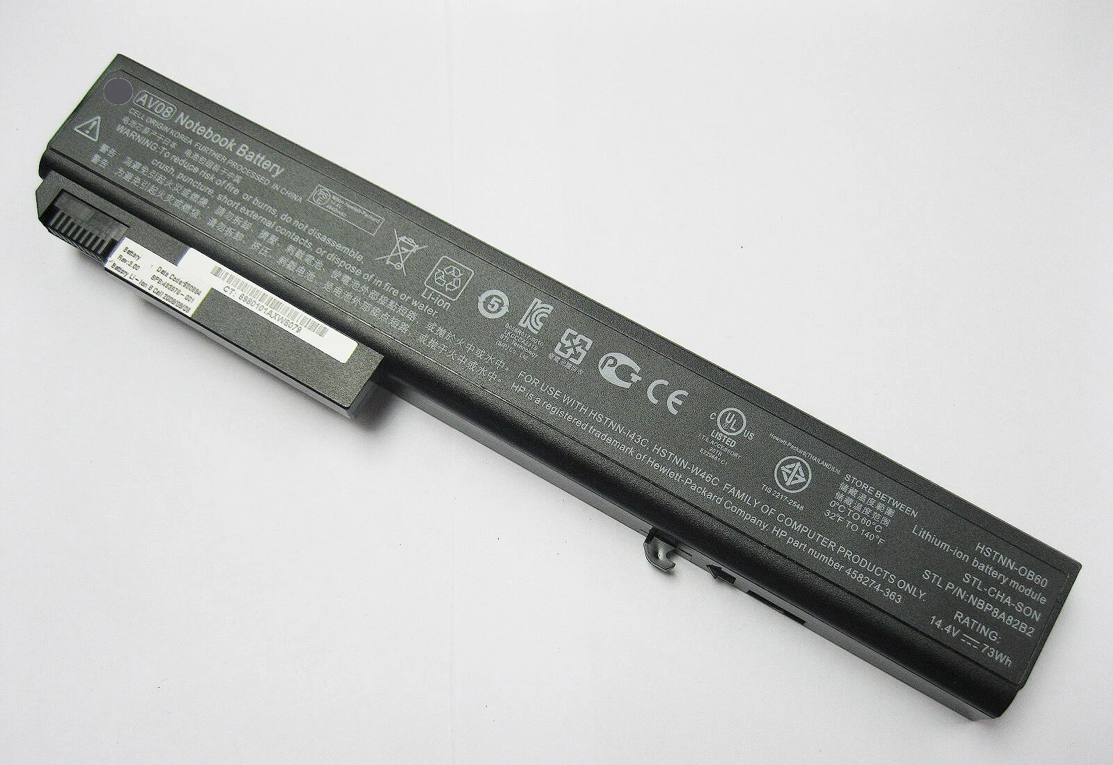 

Аккумулятор для HP EliteBook 14,4 p 8530w 8530p 8540p 8730 w 8740-001 484788-458274 421-001