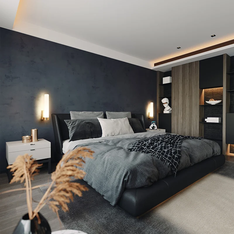 Купить Современный светодиодный прикроватный настенный светильник, Скандинавская стеклянная лампа для гостиной, спальни, лестницы, светодиодное ...